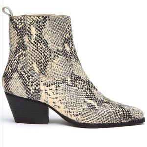 Matisse Snake Skin Print Western Booties